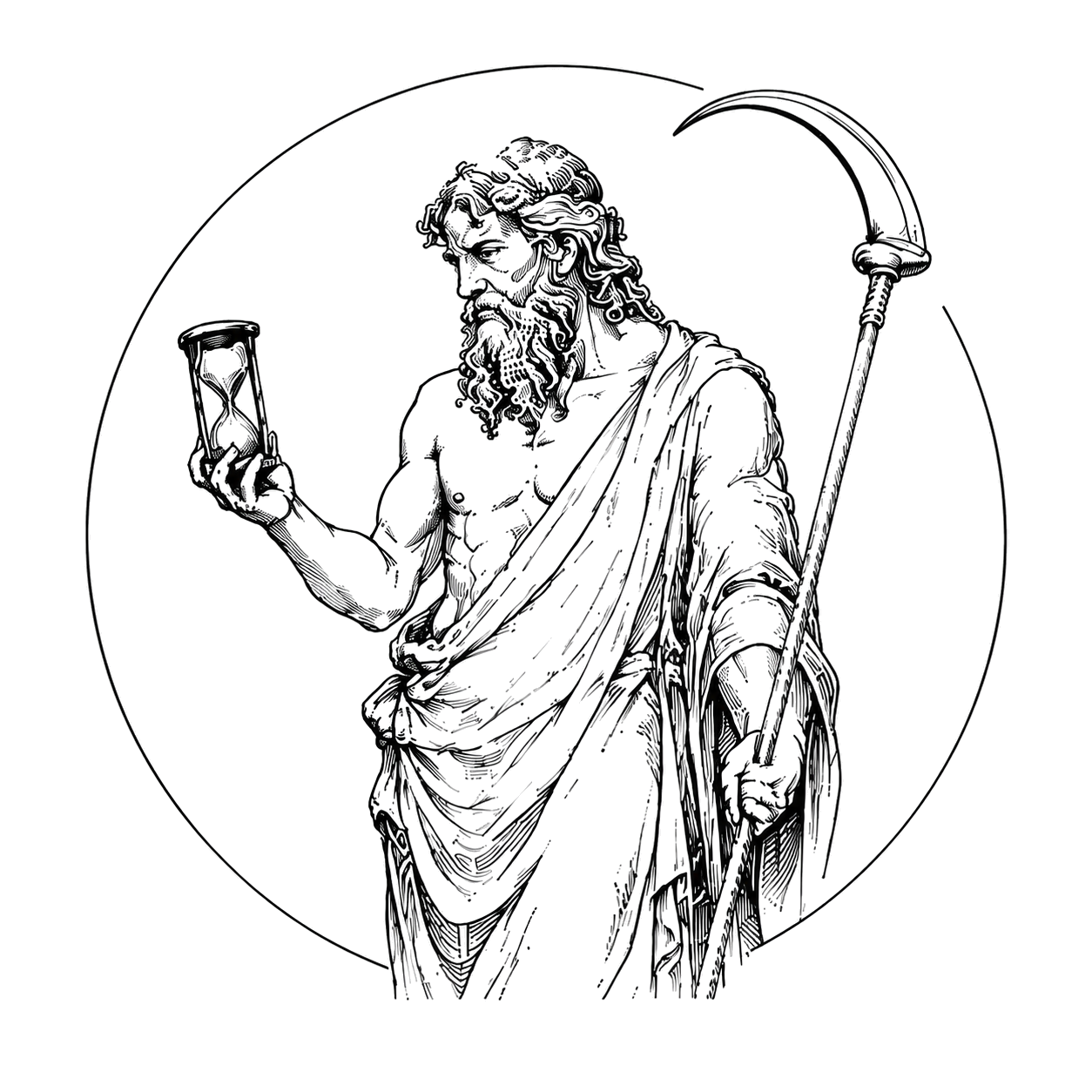 Chronos, the primordial personification of time